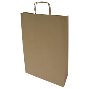torba papierowa brąz prążek -format B022
