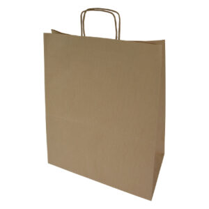 torba papierowa brąz prążek -format B024