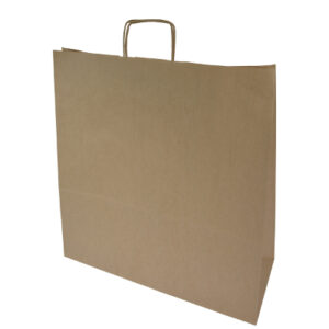 torba papierowa brąz prążek - format B026